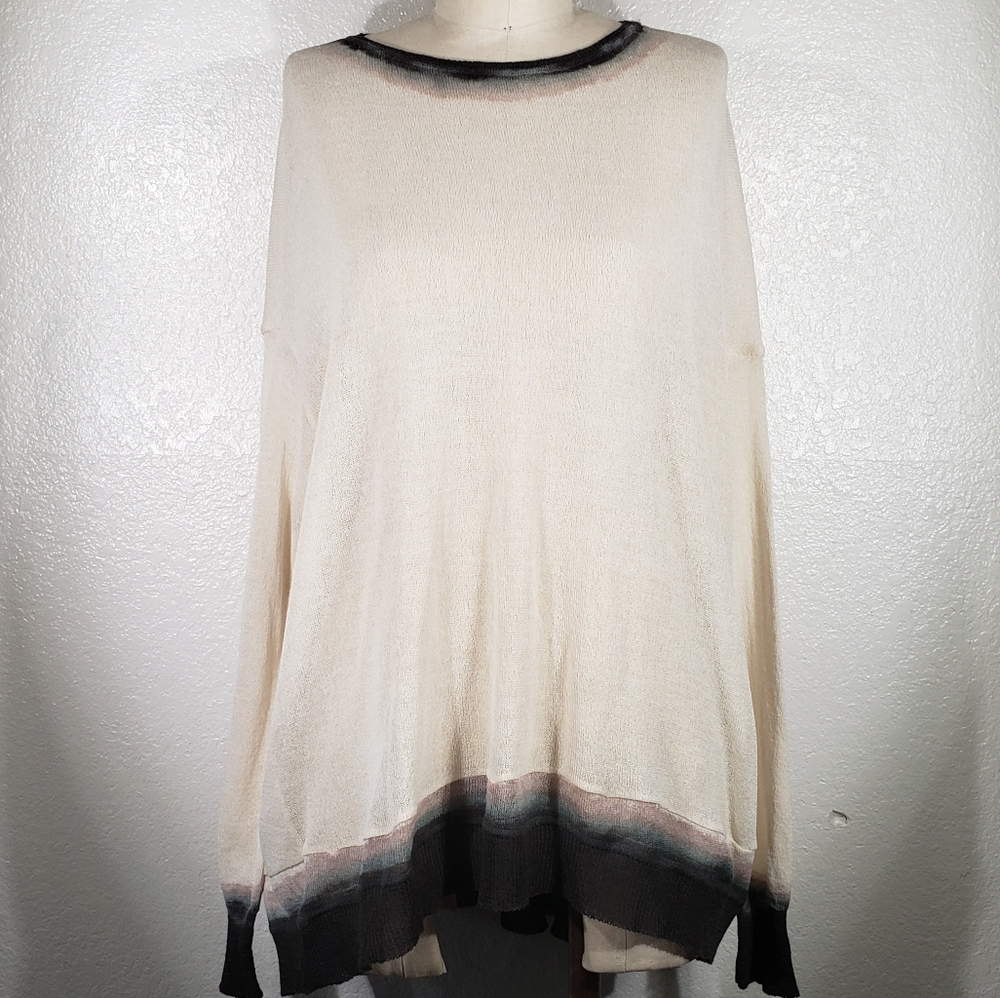 Viviana Uchitel Oversized Onö Edge Dyed Wool Sweater